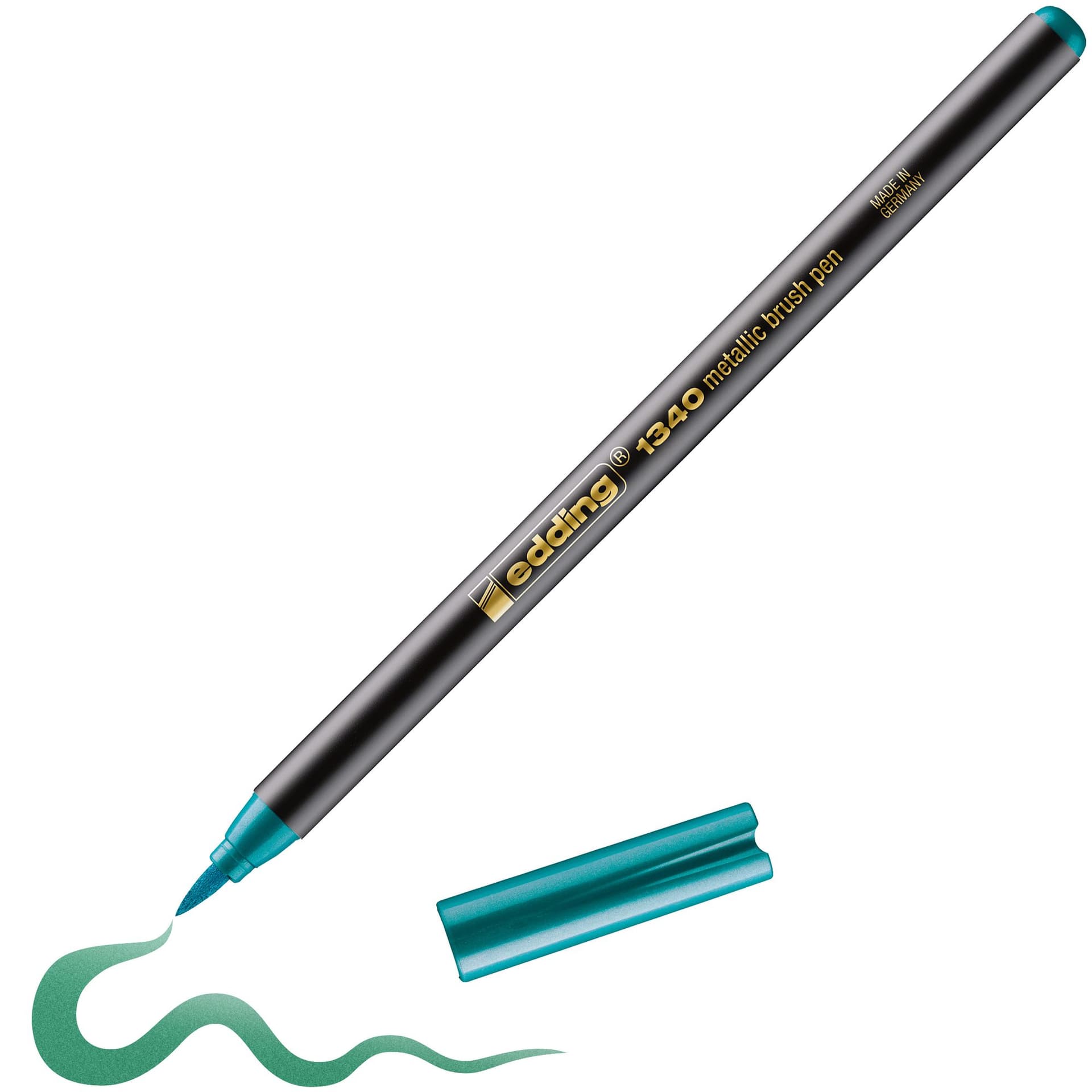 Brushpen edding 1340 metallic groen 3