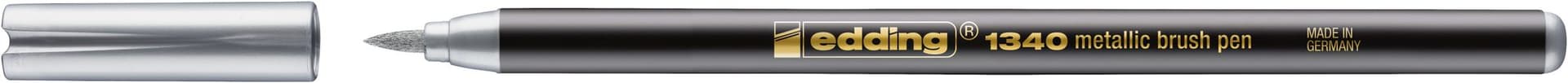Brushpen edding 1340 metallic zilver