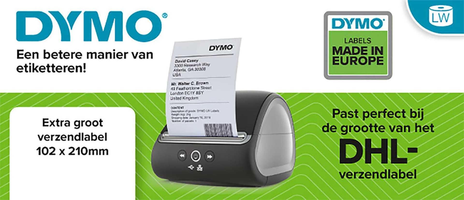 Etiket Dymo LabelWriter 5XL verzendlabel 102x210mm 6 rollen á 140 stuks wit 3