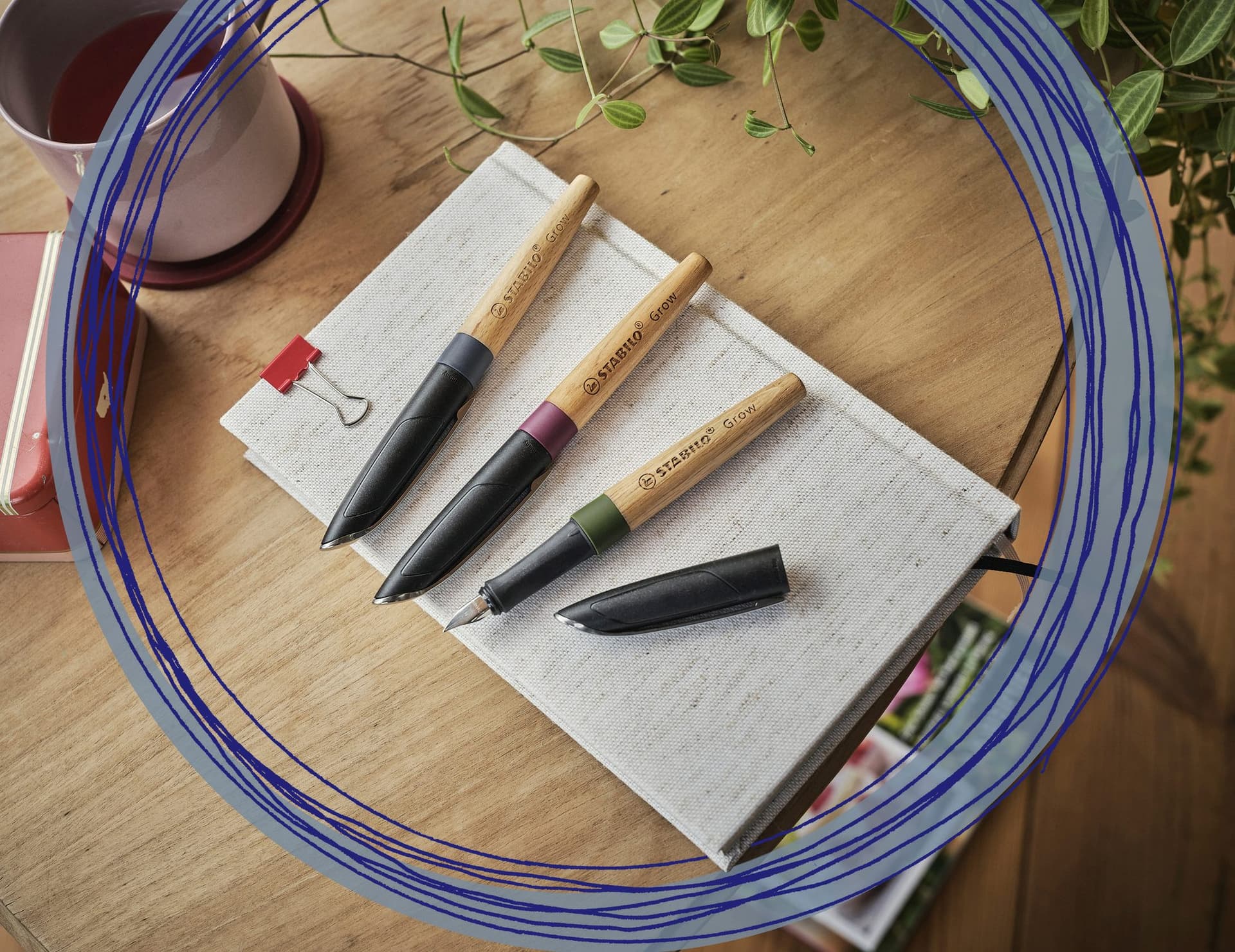 Vulpen STABILO Grow medium mosgroen/eiken 4