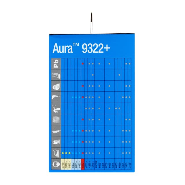 Stofmasker 3M Aura voor schuren 9322+ FFP2 met ventiel 5 stuks 7