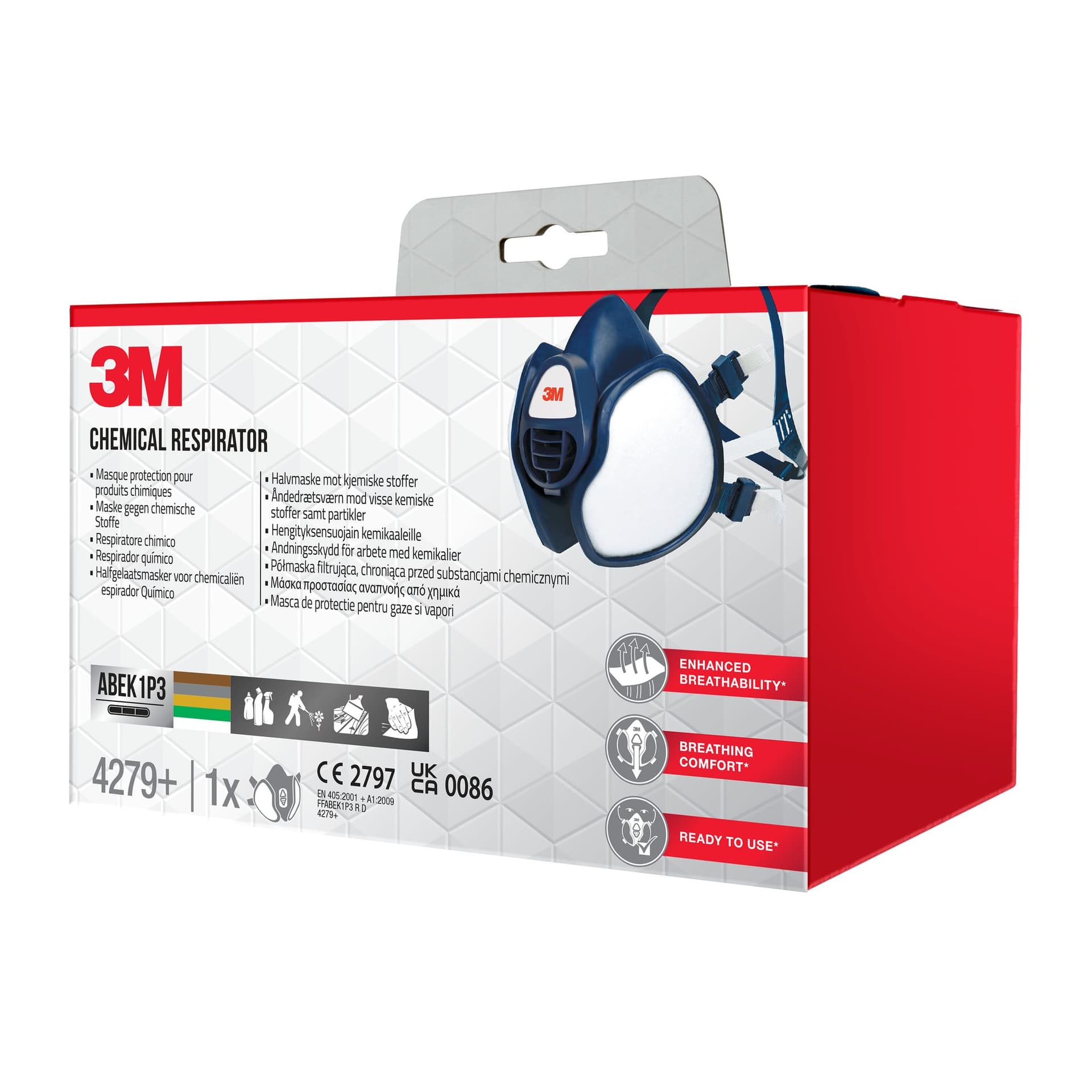 Masker 3M chemische stoffen FFABEK1 P3 D filters 2
