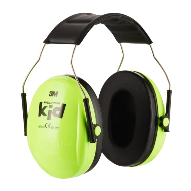 Oorkap 3M Peltor voor kinderen  H510AK (87-98 dB) neongroen 3