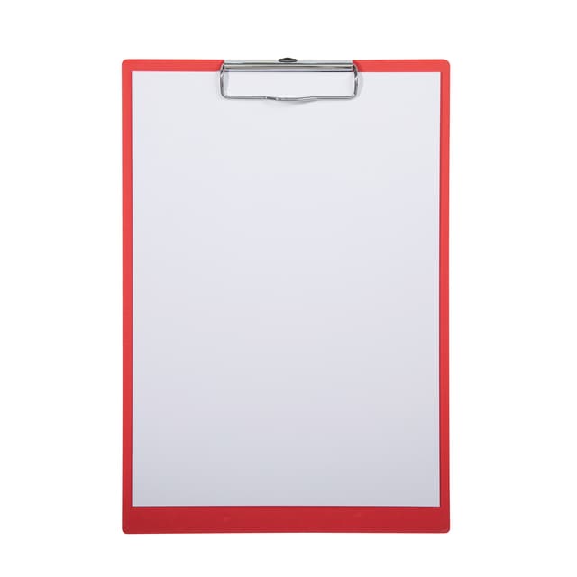 Klembord MAULbalance A4 staand versterkt 3mm karton rood 3
