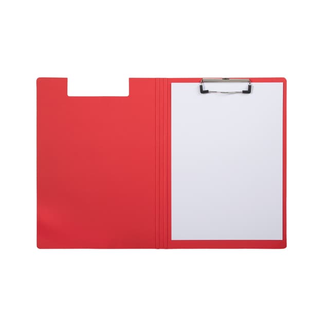 Klembordmap MAULbalance A4 versterkt karton rug 8mm rood 6
