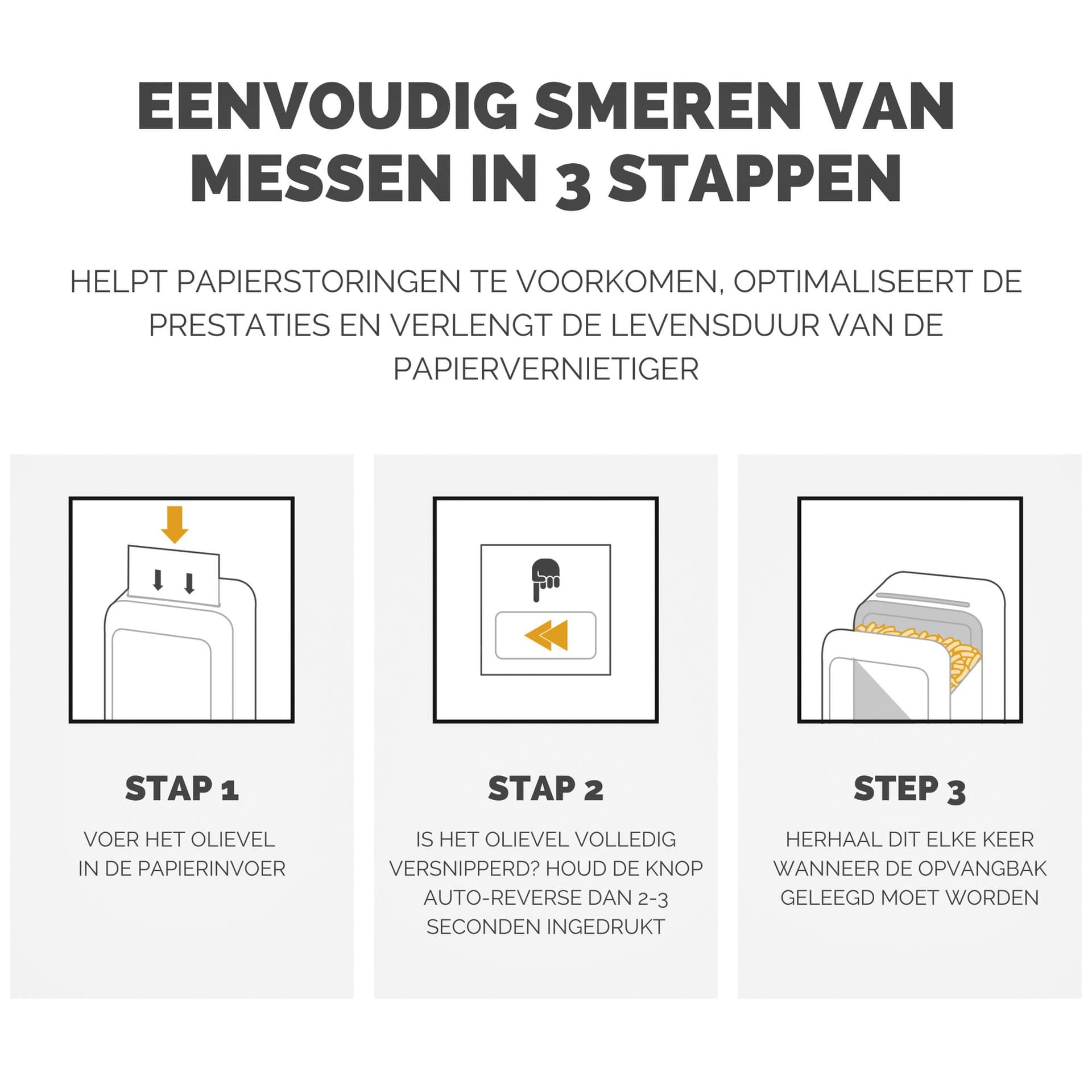 Olievellen voor papiervernietiger Fellowes Powershred Performance+ 10 vel 3