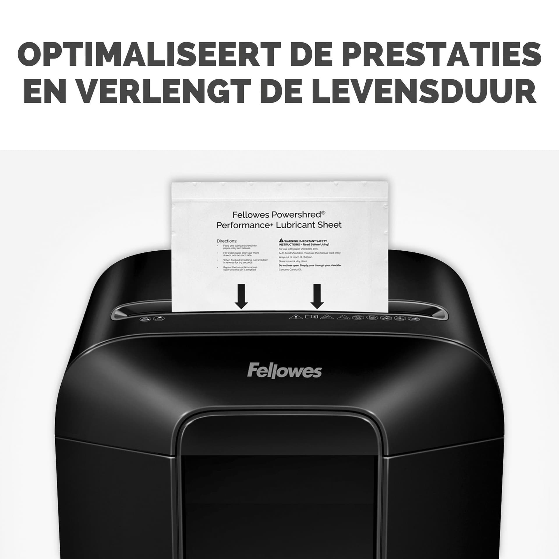Olievellen voor papiervernietiger Fellowes Powershred Performance+ 10 vel 8