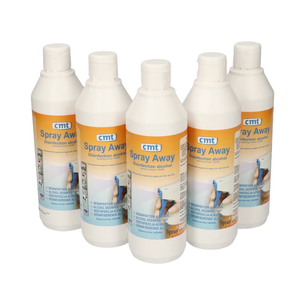 Desinfectie CMT Spray-Away alcohol 500ml exclusief verstuiver 3