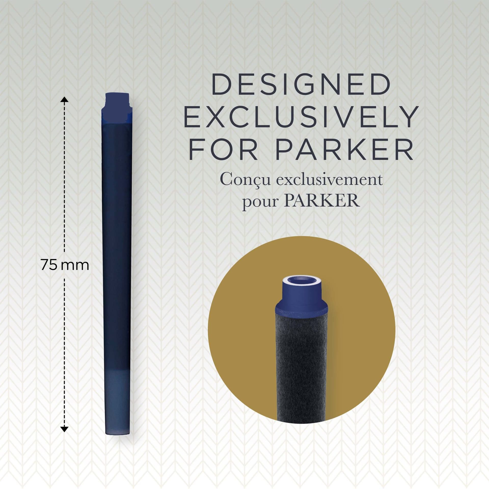 Inktpatroon Parker Quink zwart blister à 10 stuks 5