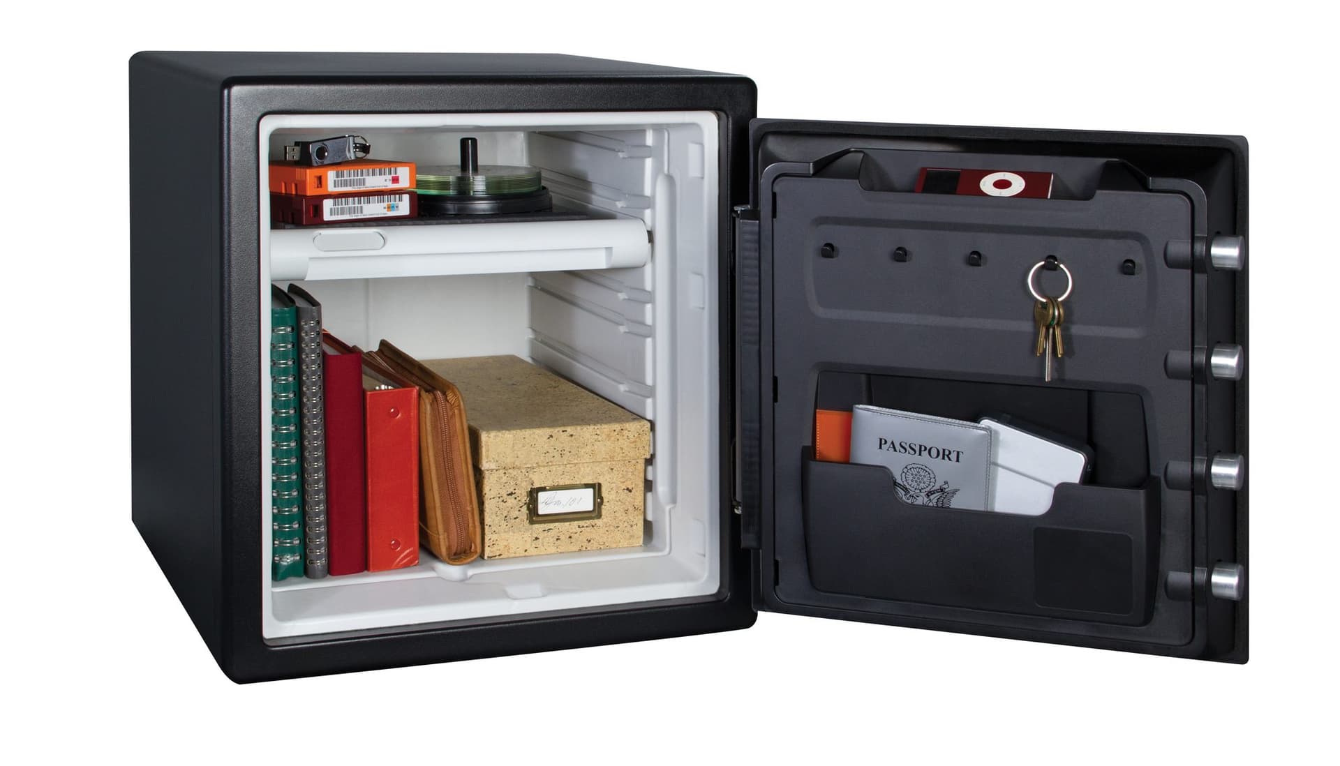 Kluis MasterLock brandvrij en waterdicht electronisch combi-slot XL zwart ZA43 4