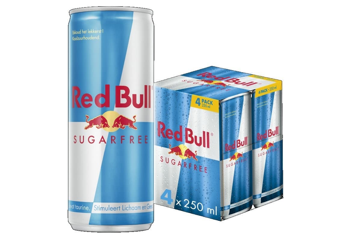 Energiedrank Red Bull sugarfree blik 250 ml