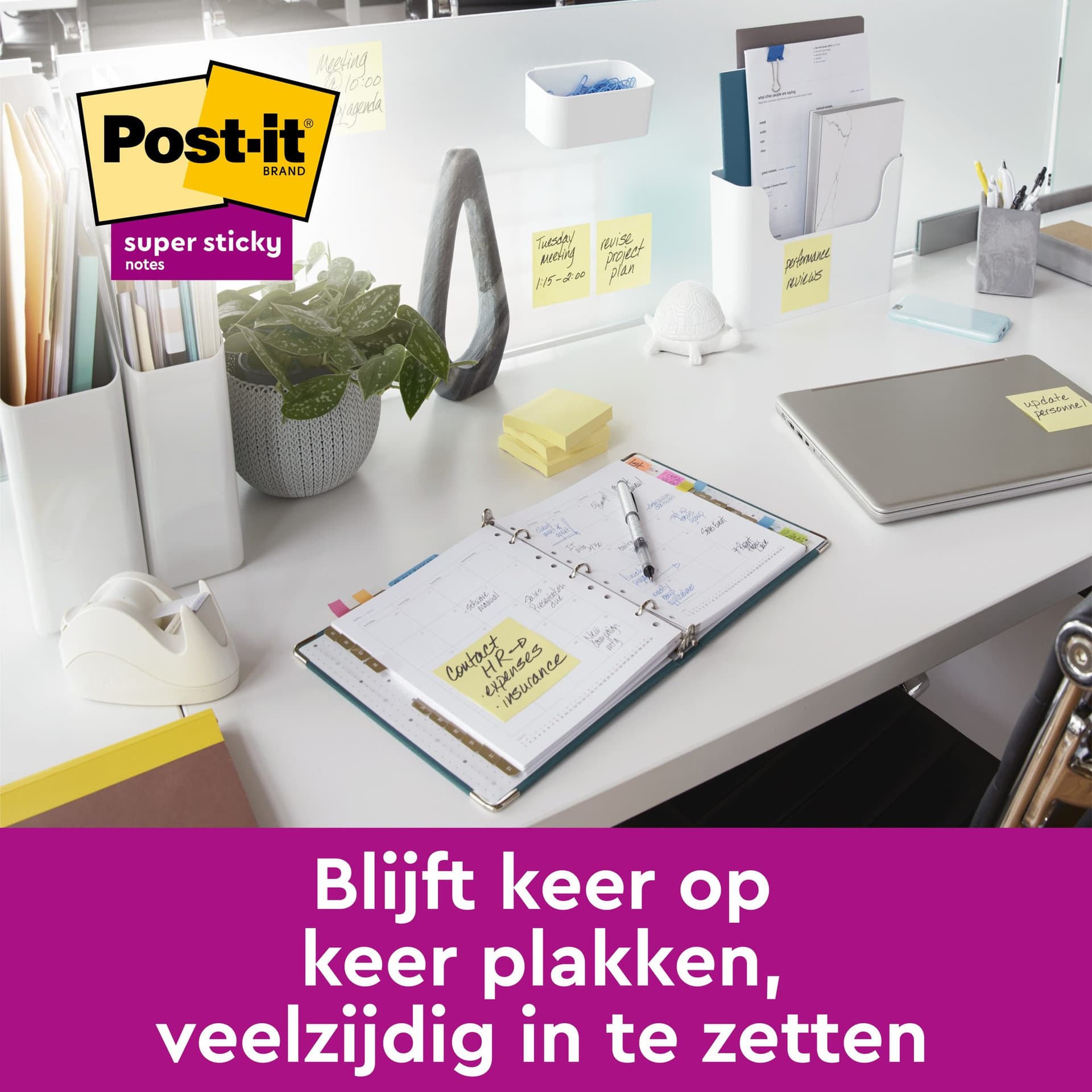 Memoblok Post-it Z-Note S330 Super Sticky 76x76mm geel 12 stuks 5