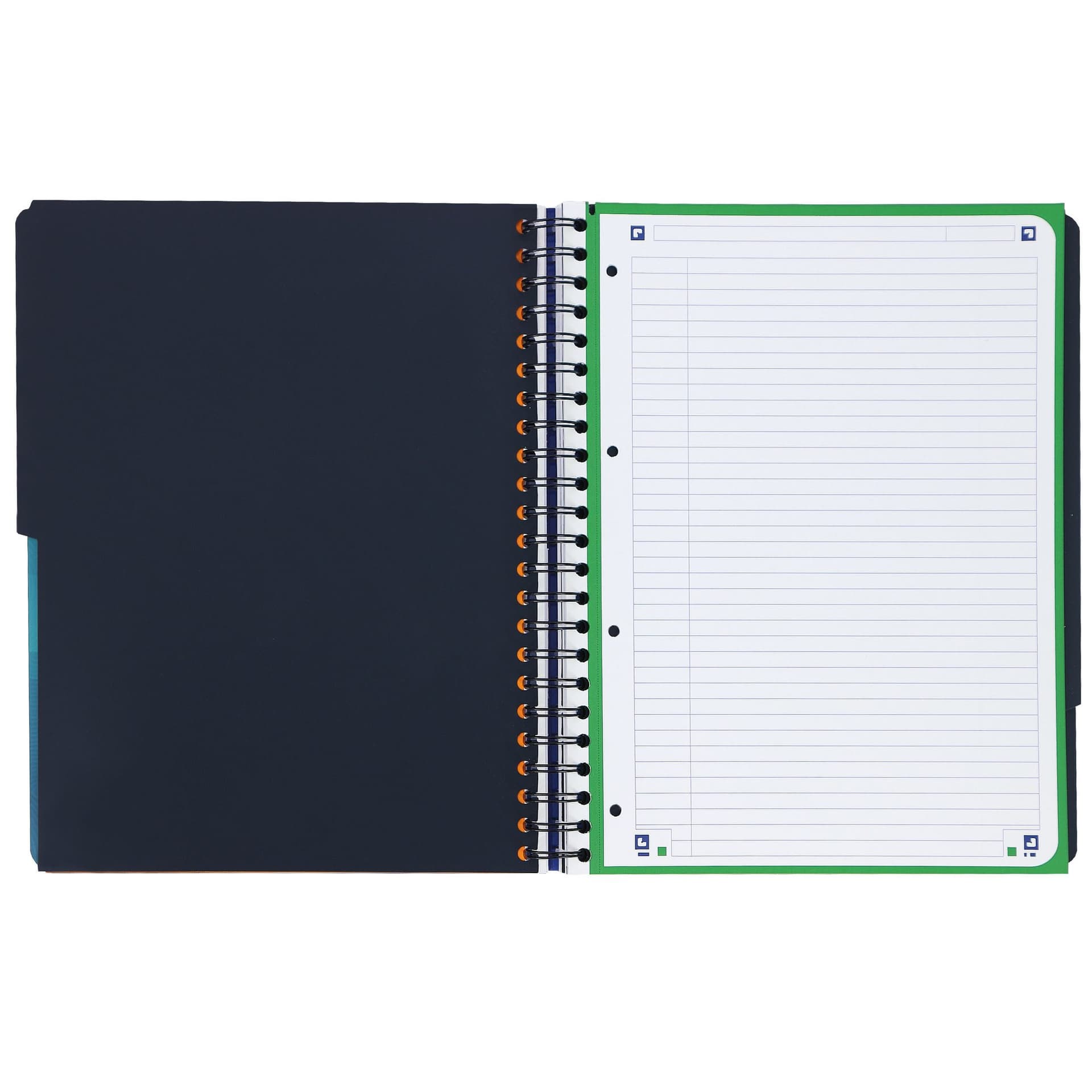 Projectboek Oxford School A4+ lijn 4-gaats 240 pagina's 80gr aqua 6