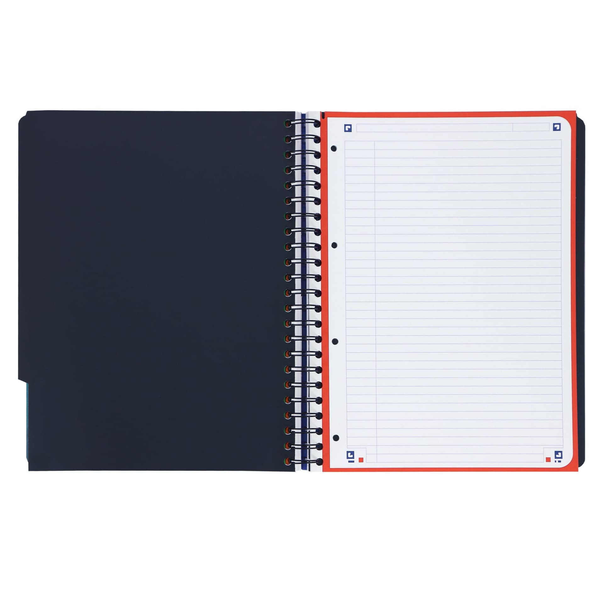 Projectboek Oxford School A4+ lijn 4-gaats 240 pagina's 80gr aqua 7