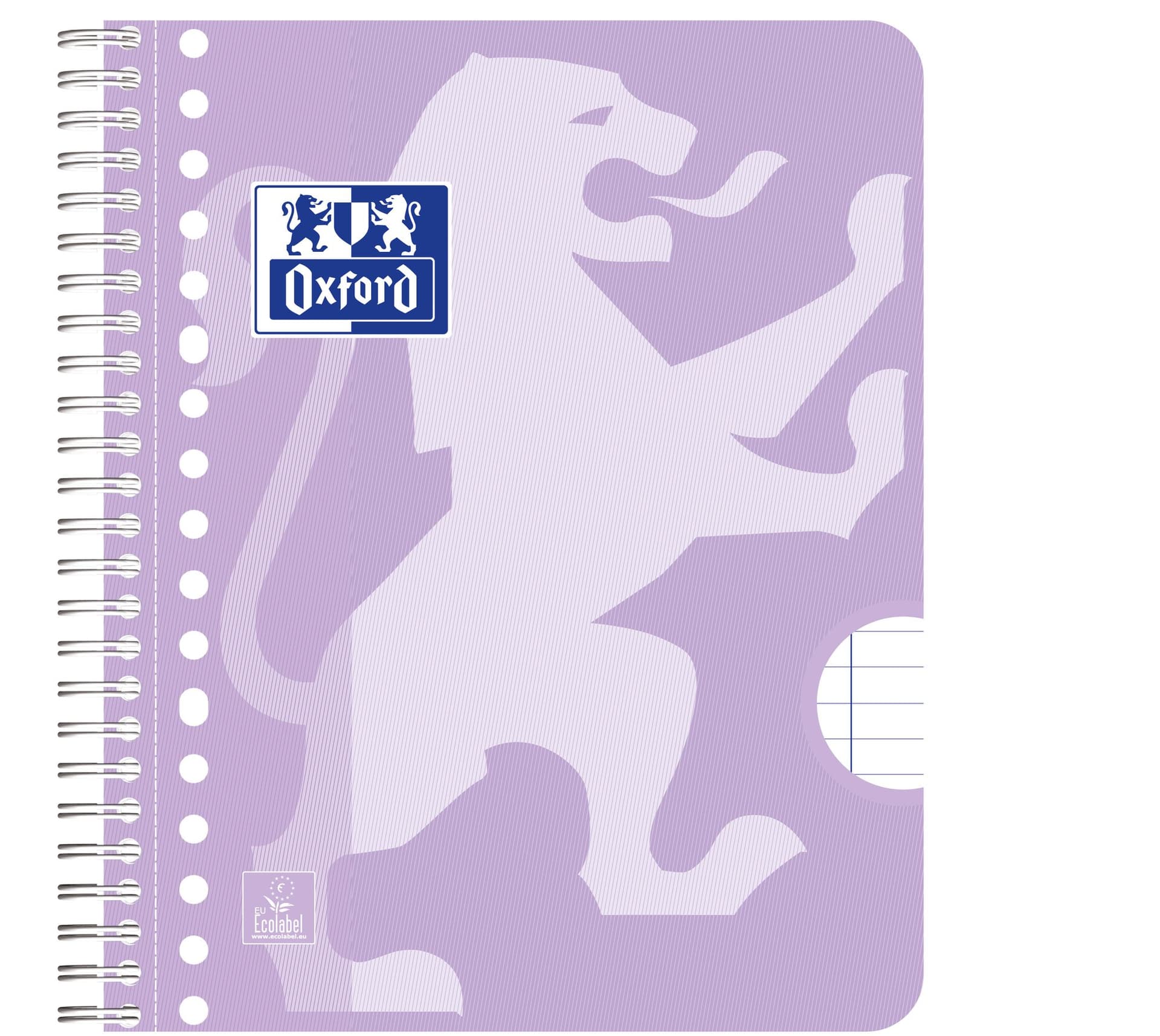 Collegeblok Oxford School A5+ lijn 17-gaats 160 pagina's 80gr pastel assorti 3 stuks 3