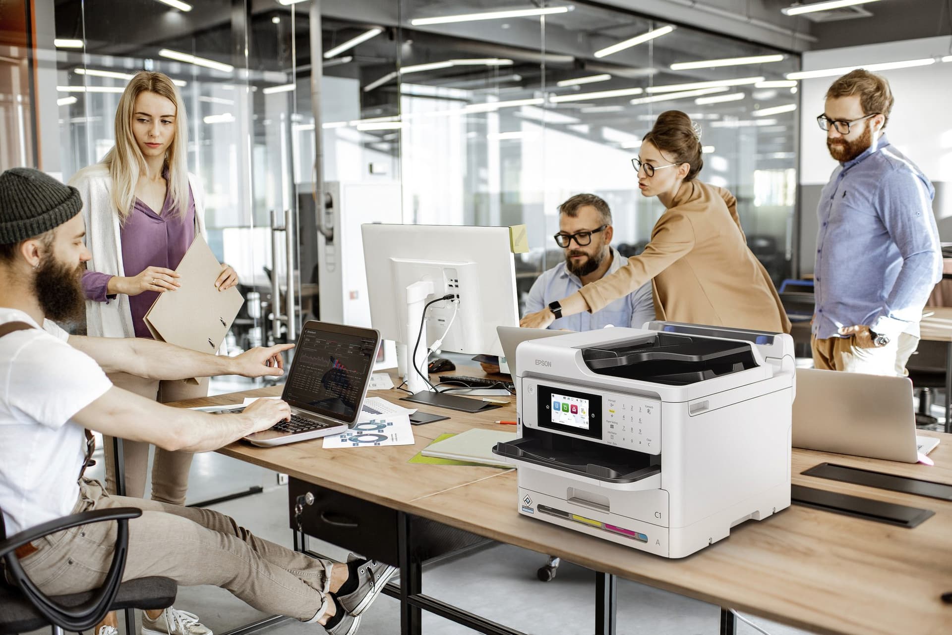 Multifunctional inktjet printer Epson Workforce WF-C5890DWF 4