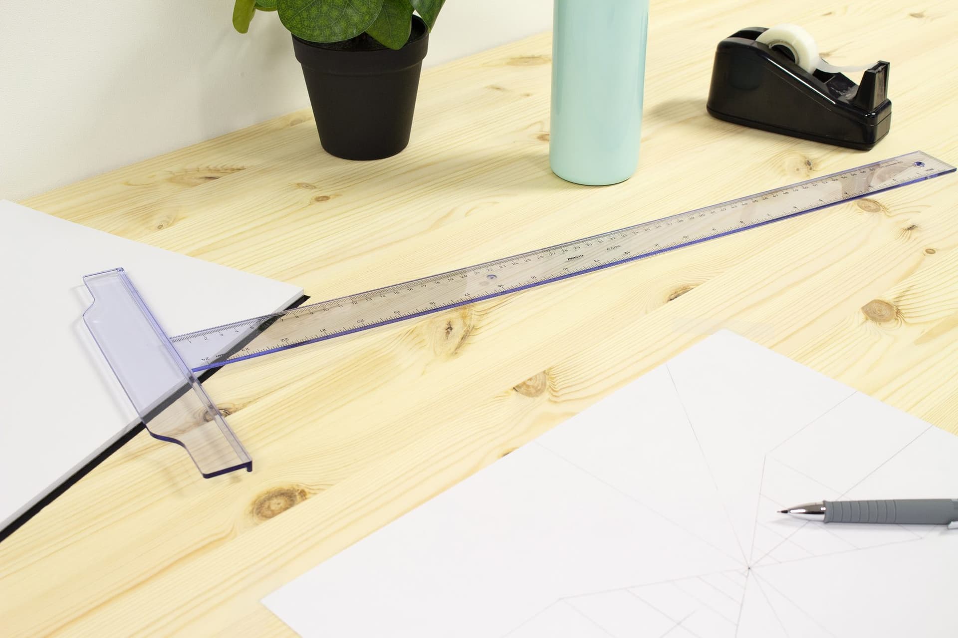 Tekenhaak Aristo GeoCollege 60cm transparant 4