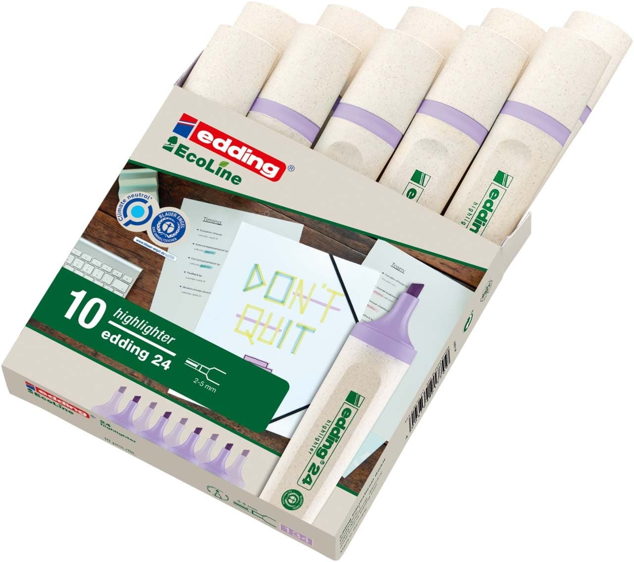 Markeerstift edding 24 EcoLine pastel violet 3