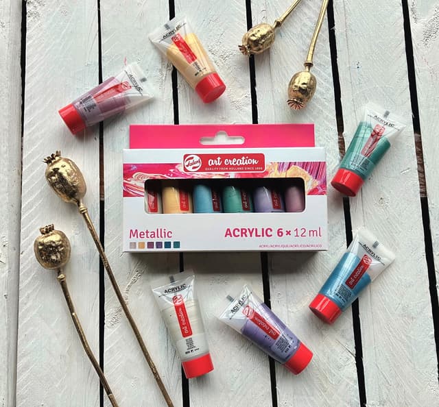 Acrylverf Talens Art Creation metallic assorti 6 tubes à 12ml 4