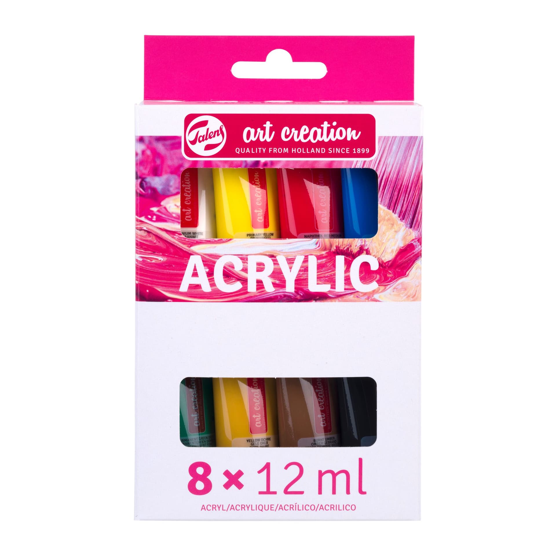 Acrylverf Talens Art Creation assorti 8 tubes à 12ml