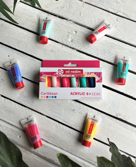 Acrylverf Talens Art Creation Caribbean assorti 6 tubes à 12ml 2