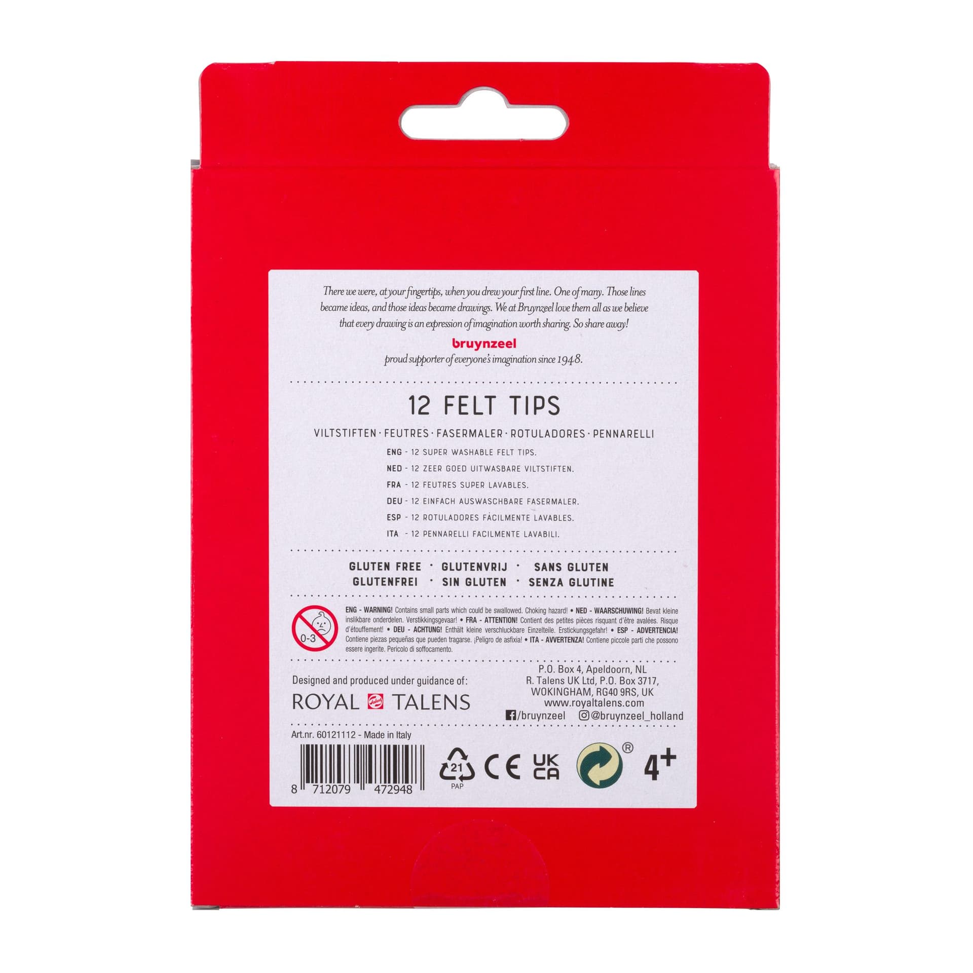 Viltstift Bruynzeel Kids assorti 12 stuks 3