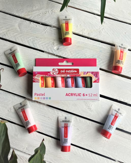 Acrylverf Talens Art Creation pastel assorti 6 tubes à 12ml 4
