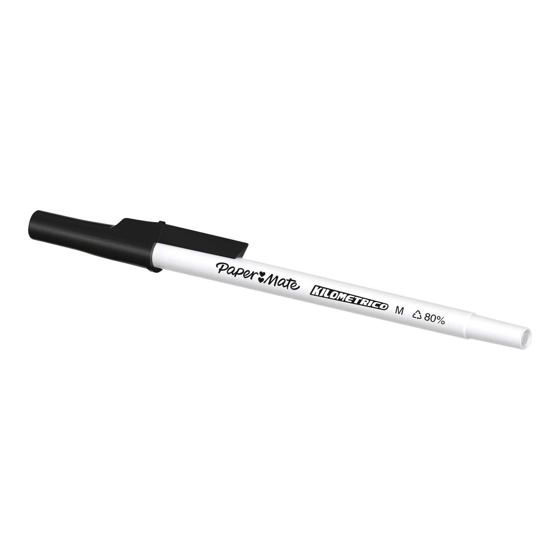Balpen Paper Mate Kilometrico Recycled medium zwart 2