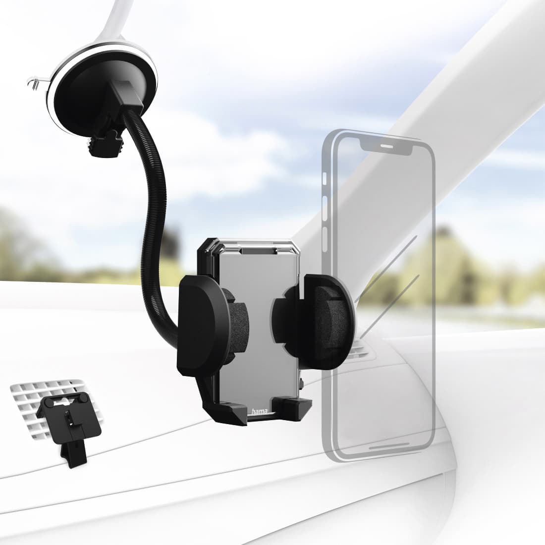 Smartphonehouder Hama 2-in-1 voor de auto 2
