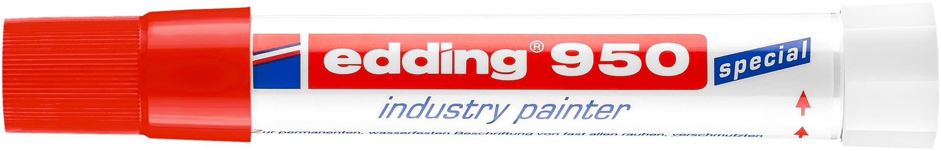 Viltstift edding 950 pastamarker industry rond 10mm rood 2