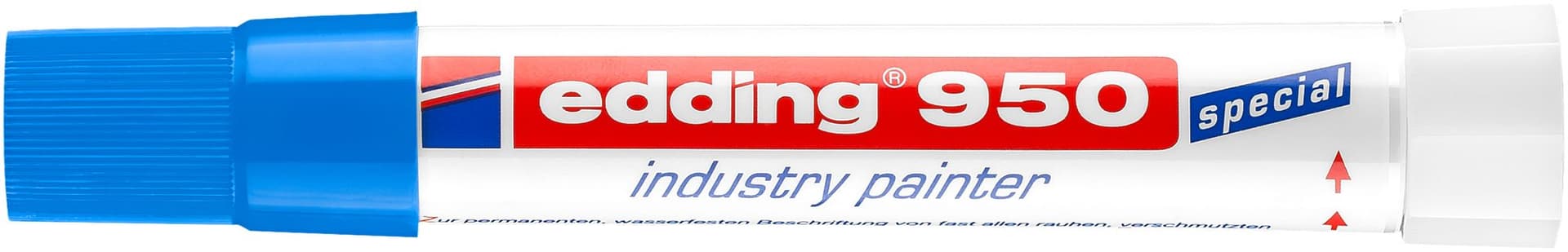 Viltstift edding 950 pastamarker industry rond 10mm blauw 2