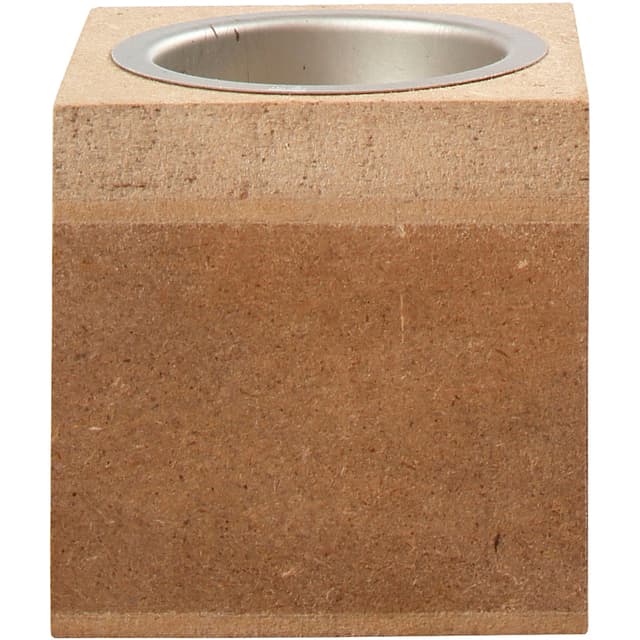 Waxinelichthouder Creativ Company 6x6x6cm MDF 2