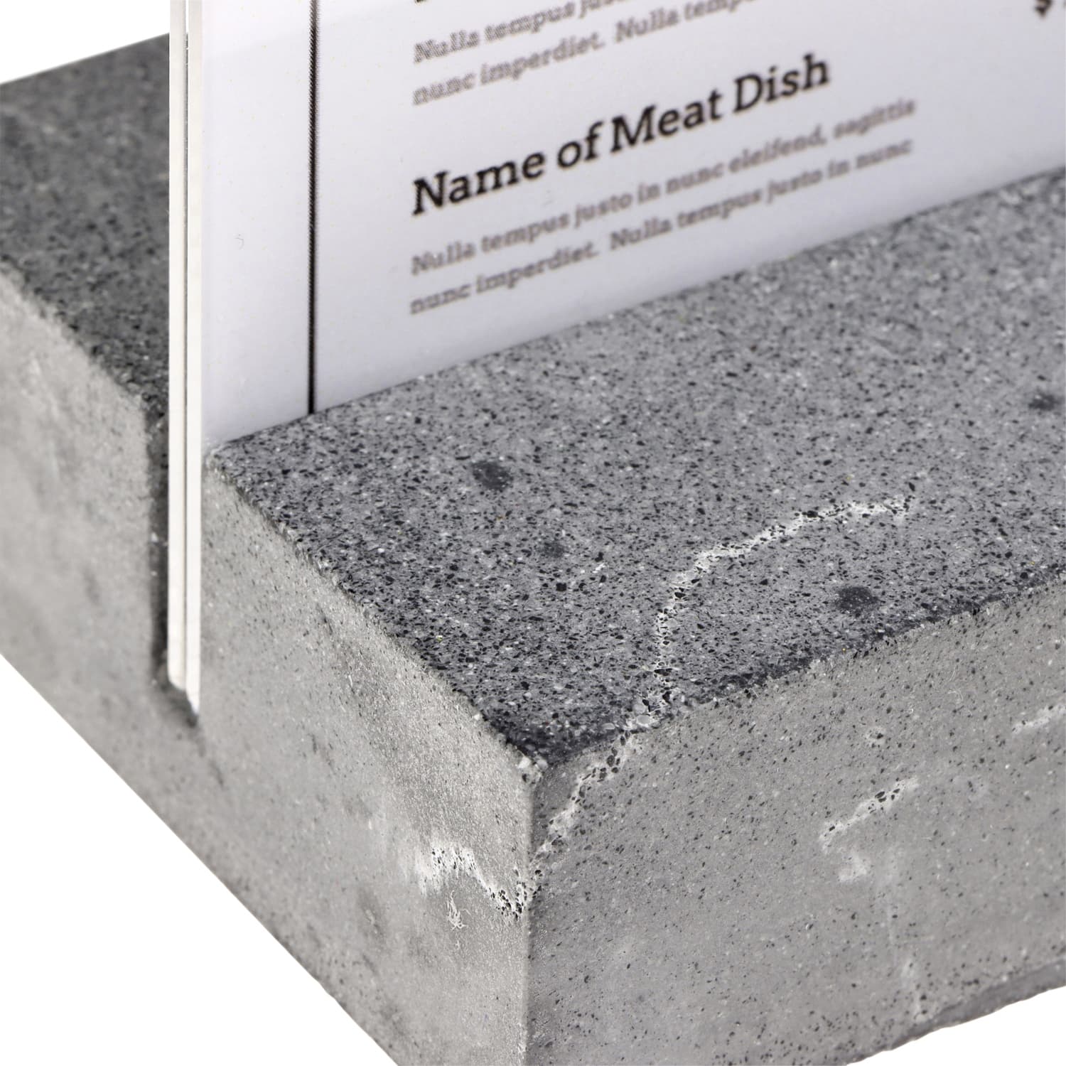 Kaarthouder Europel A4 Polystone antraciet 4