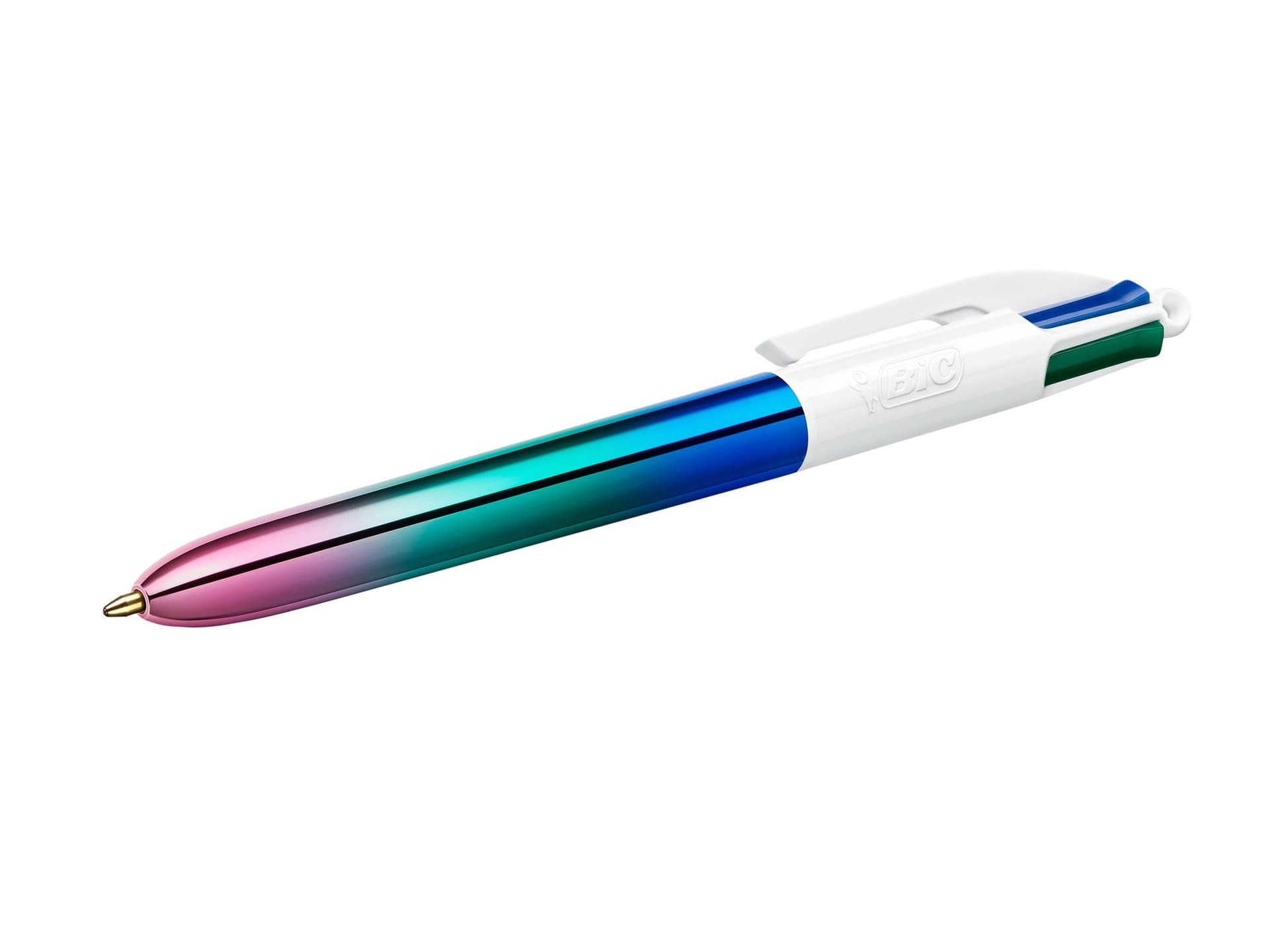 Balpen Bic 4kleuren gradient medium assorti 3
