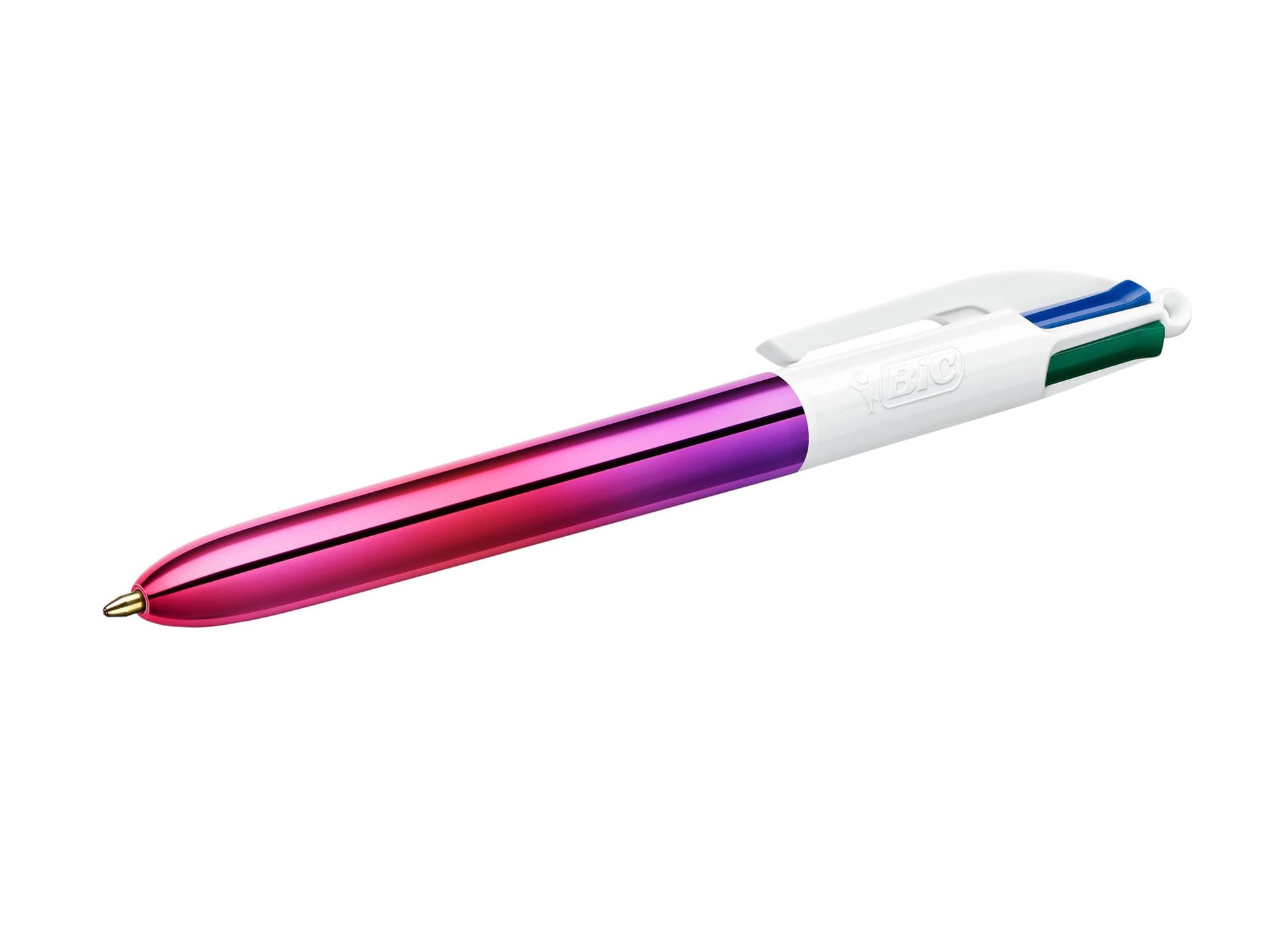 Balpen Bic 4kleuren gradient medium assorti 4