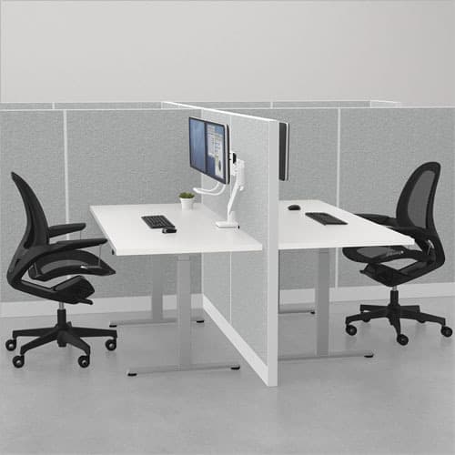 Monitorarm Fellowes Eppa Crossbar wit 6
