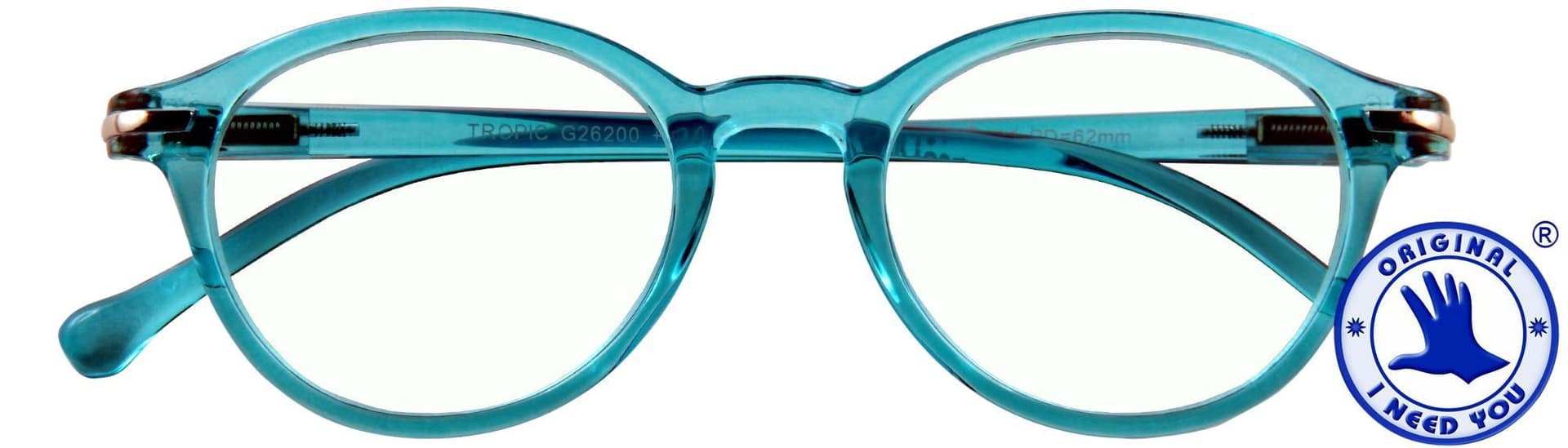 Leesbril I Need You +3.00 dpt Tropic turquoise