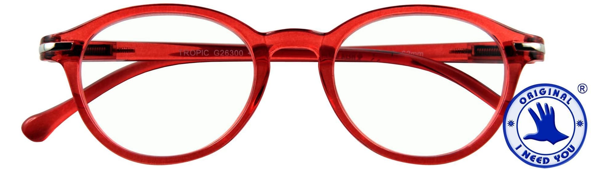 Leesbril I Need You +1.00 dpt Tropic rood