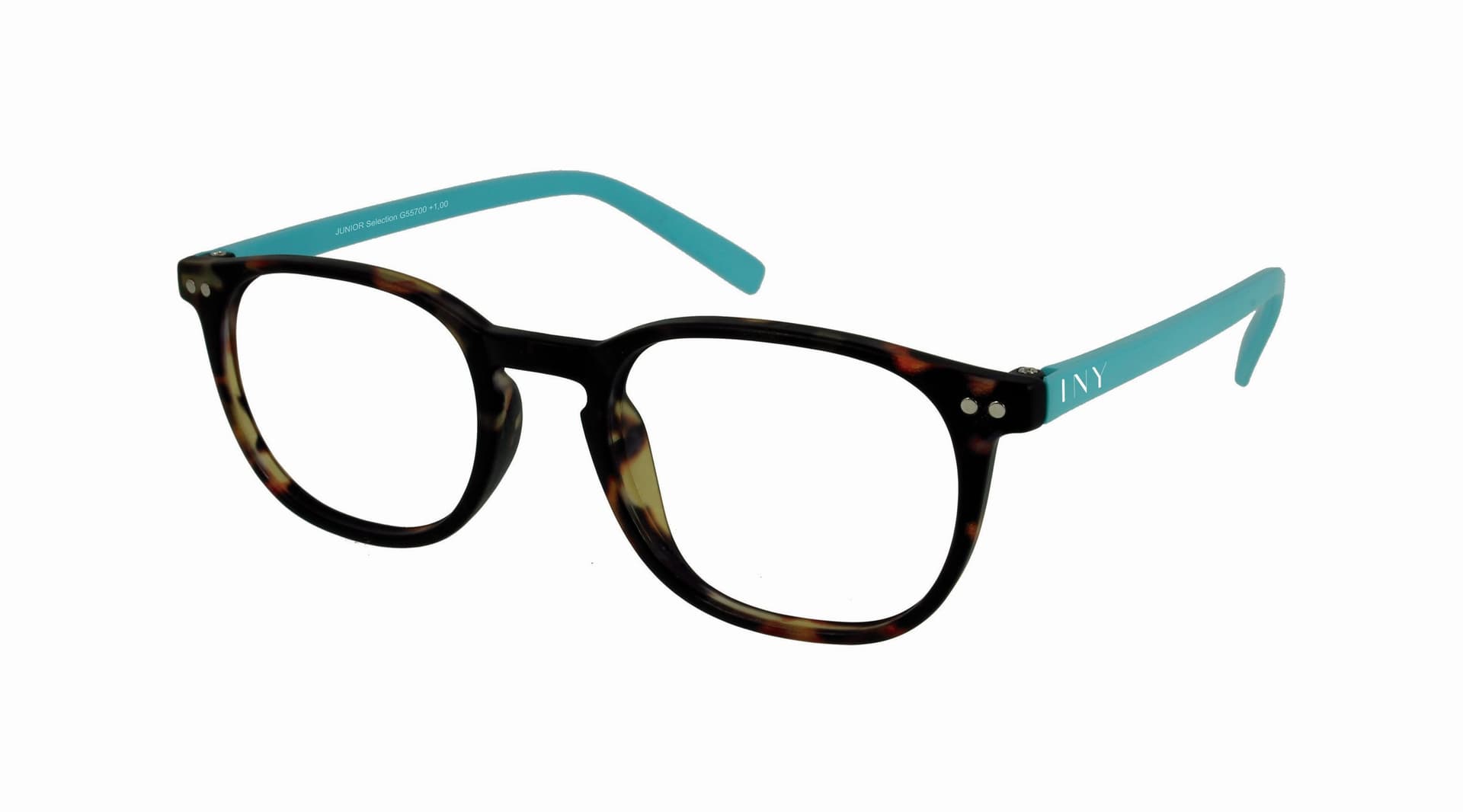 Leesbril I Need You +1.50 dpt Junior Selection bruin-turquoise 2
