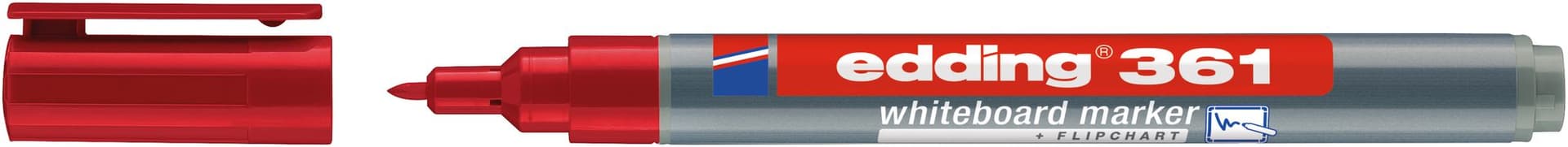 Whiteboardmarker edding 361 rond 1mm rood