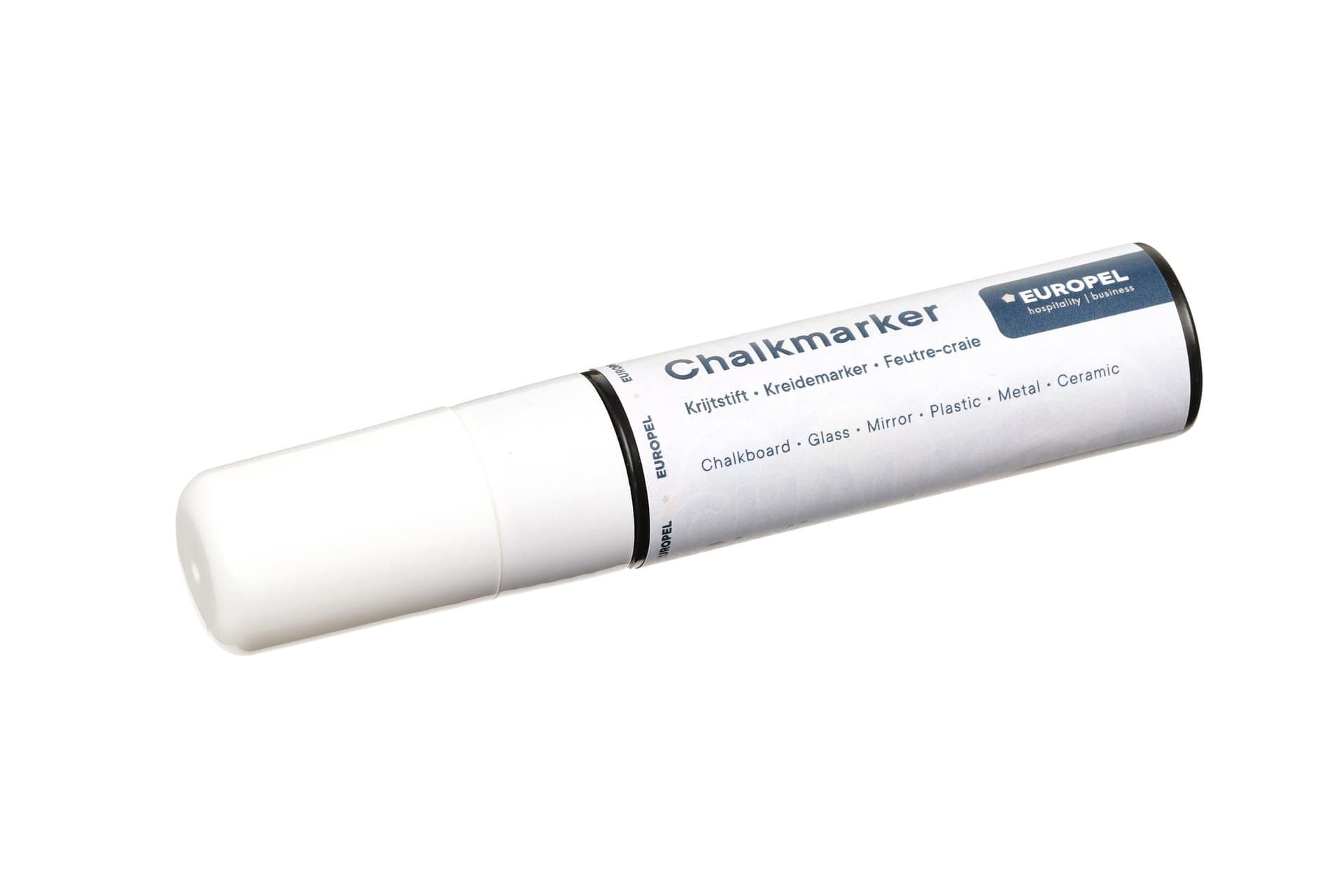 Krijtstift Europel 15mm wit blister 1 stuk 2