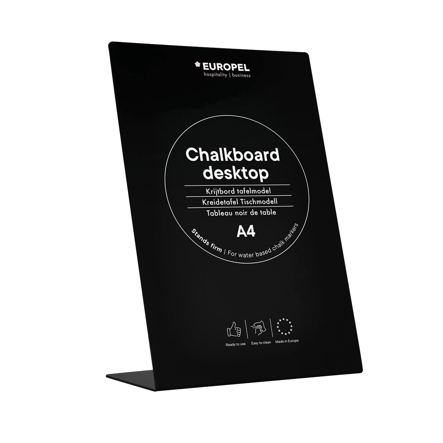Krijtbord Europel L-standaard A4 2
