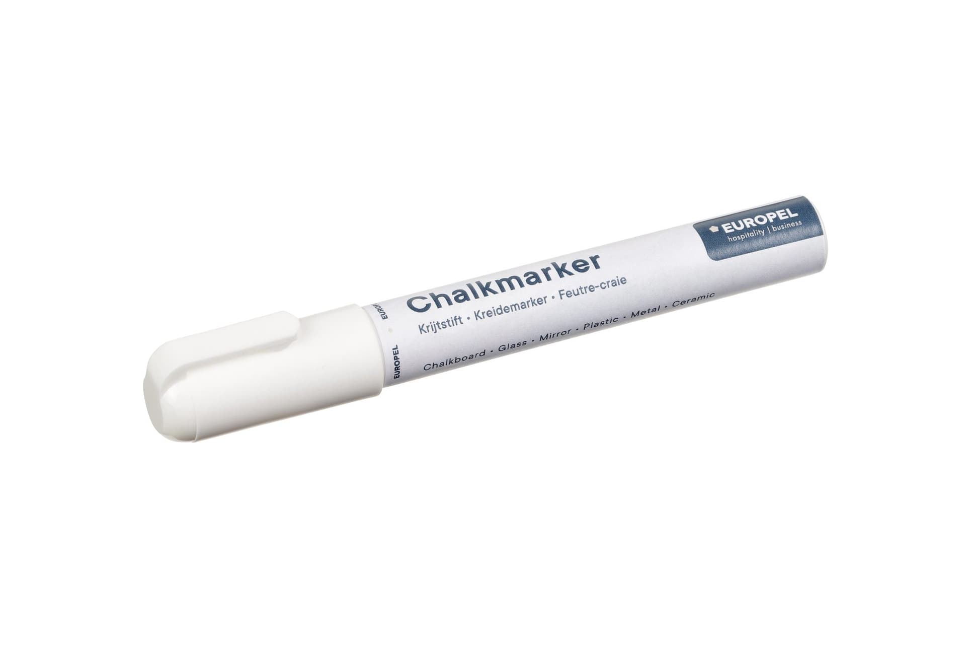 Krijtstift Europel 6mm wit blister 1 stuk 2
