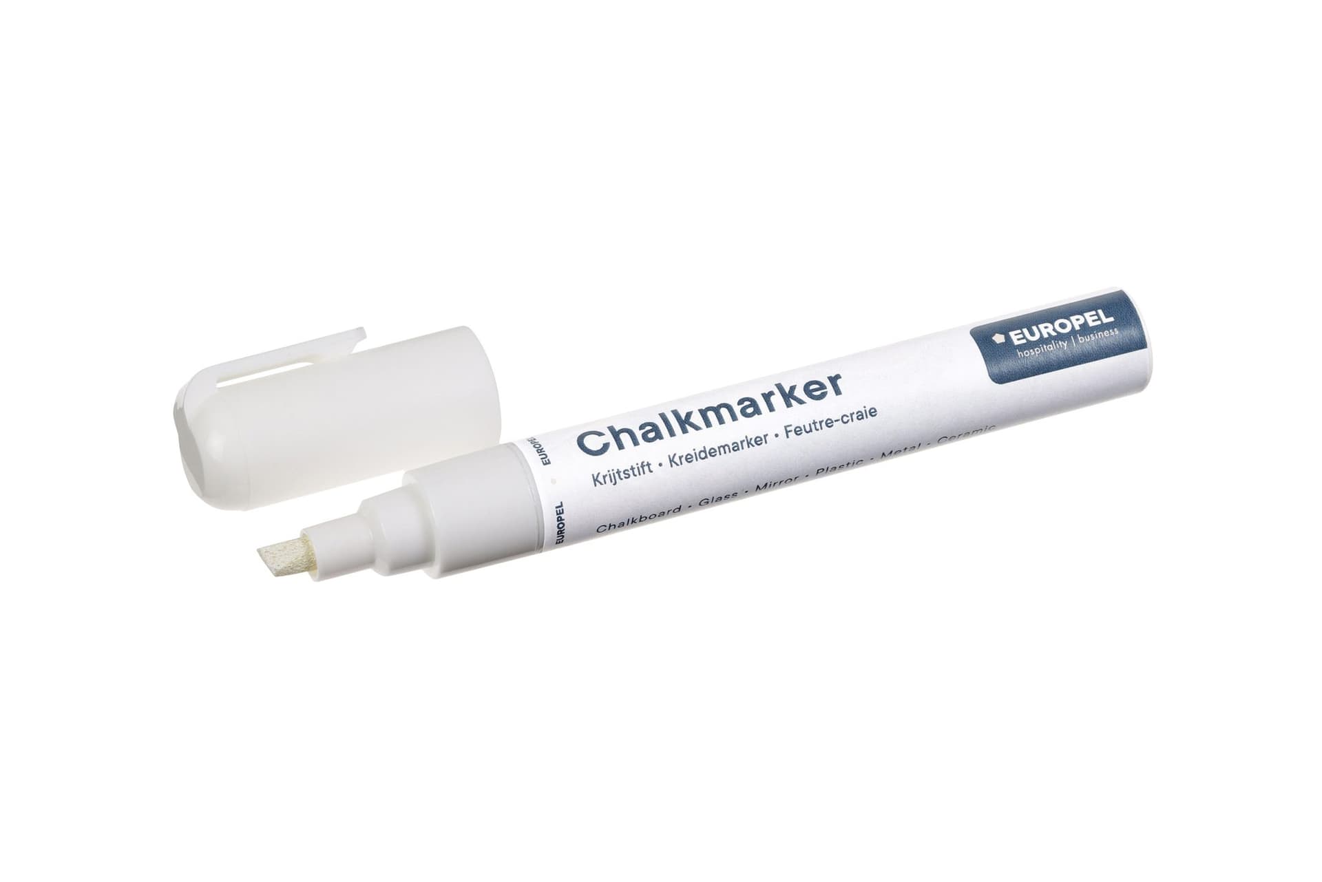 Krijtstift Europel 6mm wit blister 1 stuk 3