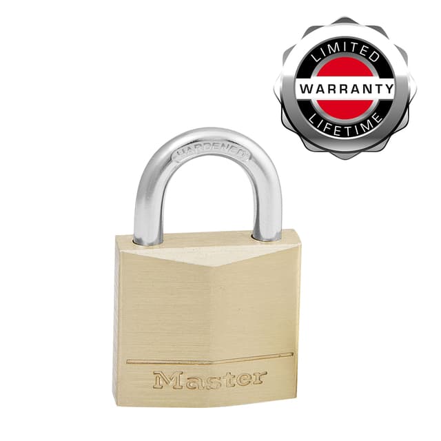 Hangslot MasterLock 4 gelijksluitend messing 30mm 4 stuks 2