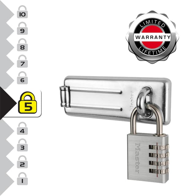 Hangslot MasterLock overval + aluminium 40mm 2