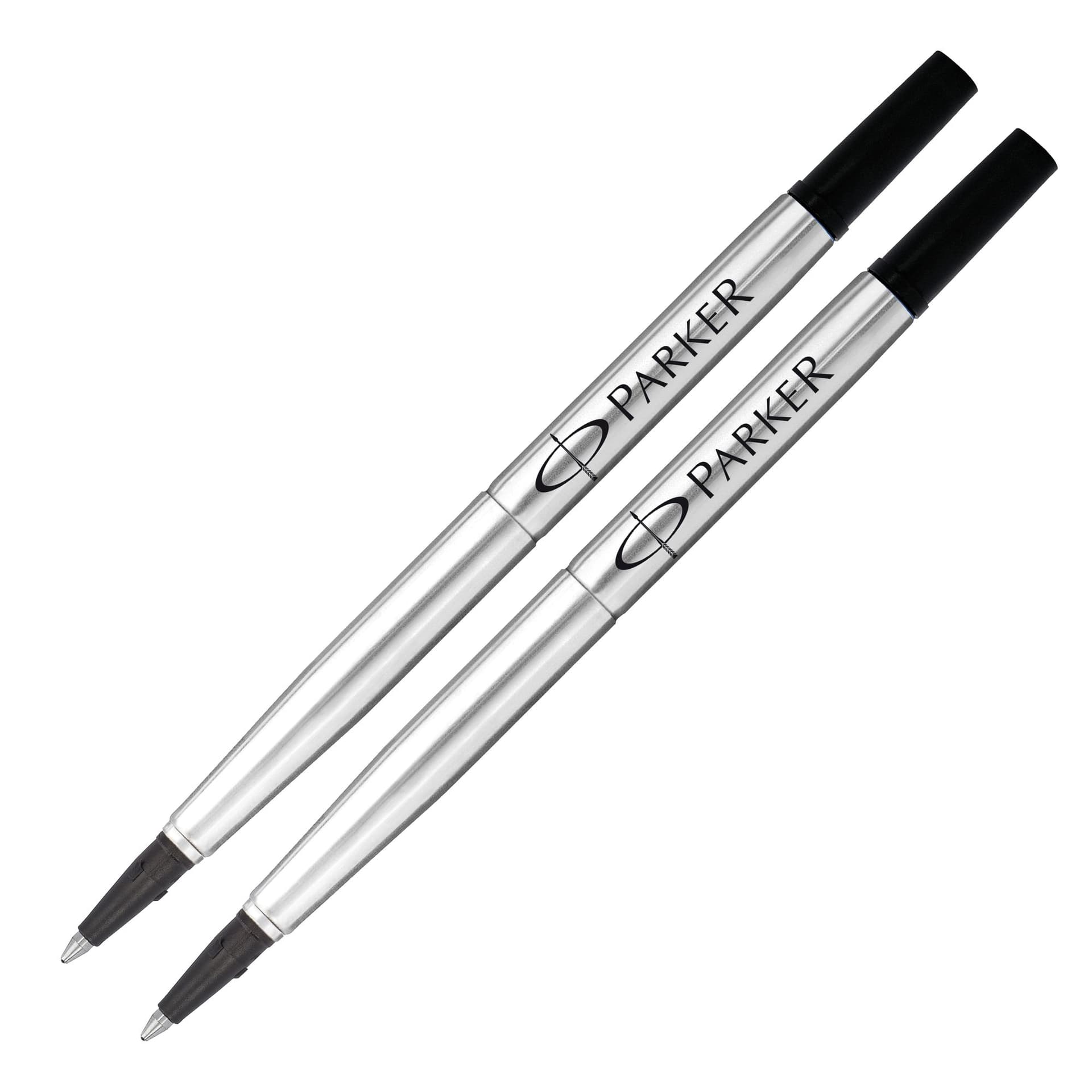 Rollerpenvulling Parker Quink medium zwart blister à 2 stuks 2