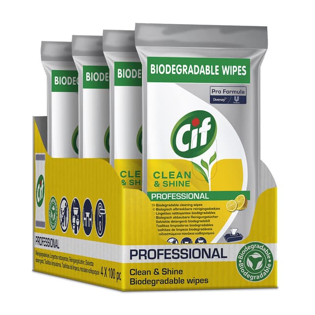 Reinigingsdoekjes CIF Pro formula Multi Clean&Shine 100 stuks 3