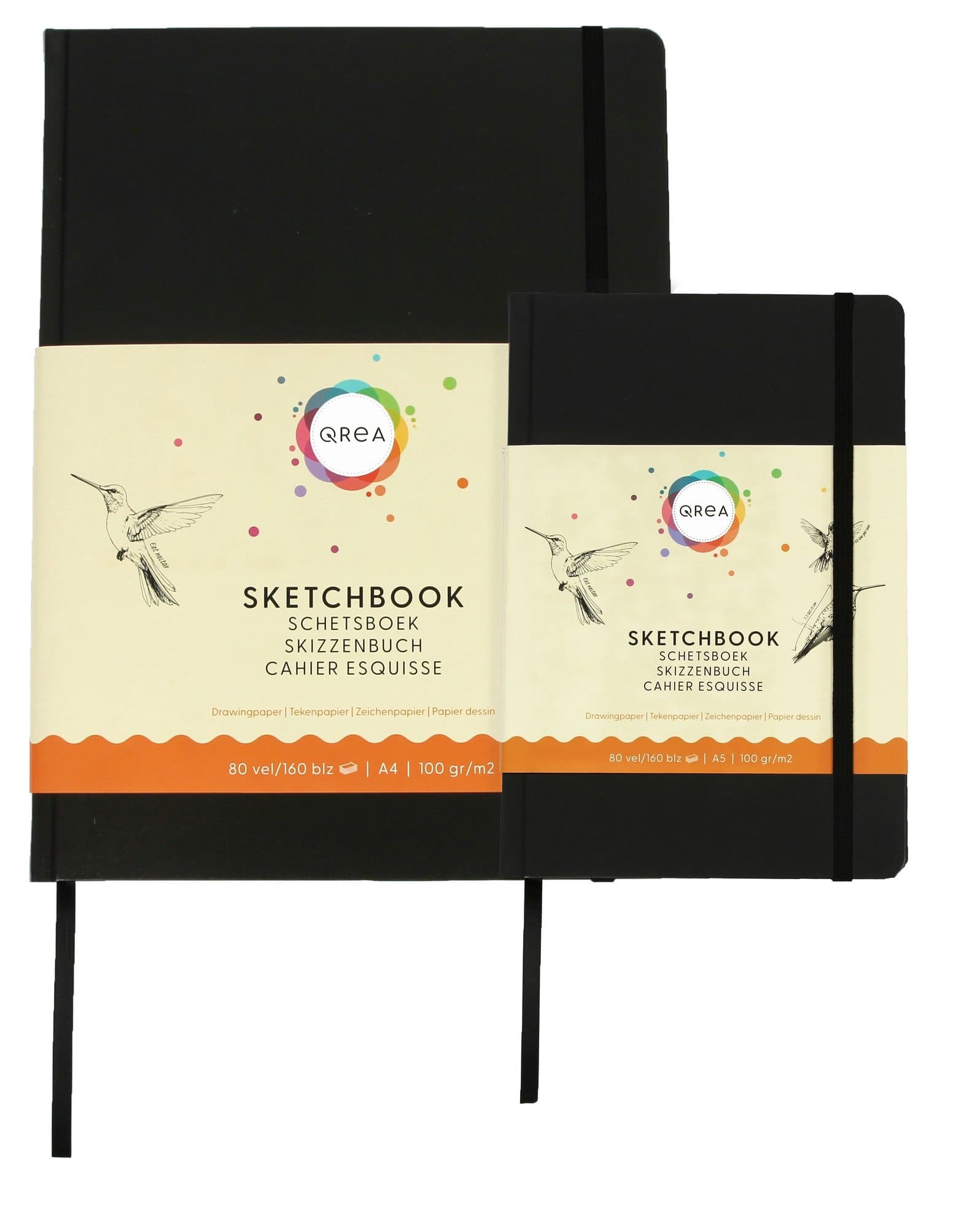 Tekenboek Qrea A5 80 vel 100gr 6