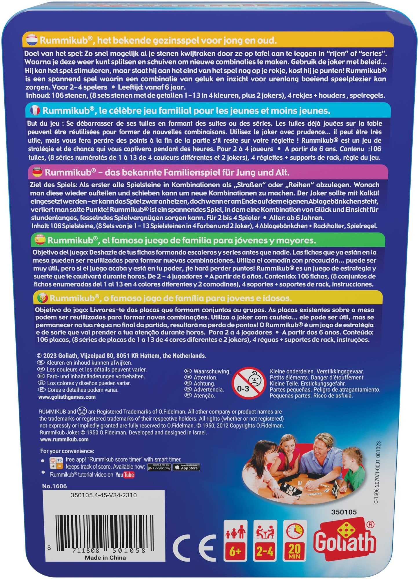 Spel Rummikub The Original Travel Tour Edition 3